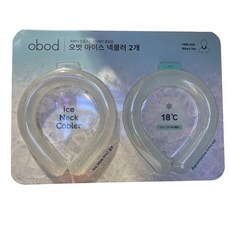 코스트코 오벗 아이스 쿨링 넥쿨러 2개세트 얼음목걸이 여름 등산 캠핑, 1세트, 그린+블루 1세트, 그린+블루