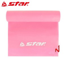 스타스포츠 뉴 TPE 스트레칭 밴드 필라테스 요가밴드 EU565, 1단계-핑크