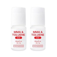 e세상 뷰랩 네일글루 브러쉬형 피츠글루 접착제, 파츠글루(브러쉬형)3g, 2개