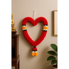 皇家佛具 紅色大花環 120cm 印度風格 宗教慶典裝飾 串花大花圈