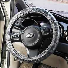 일회용 자동차 핸들커버 비닐커버 50P, 투명