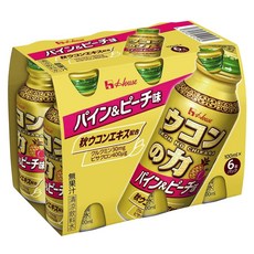 House 好侍 薑黃之力飲 鳳梨&水蜜桃風味 6瓶, 1組, 600ml