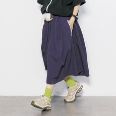 ZEENI 戶外運動防潑水防風傘裙 軟殼工裝褲