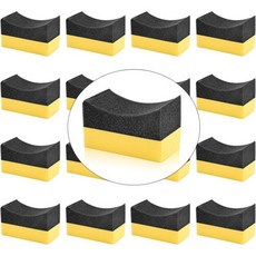 12 PCS 타이어 샤인 어플리케이터 패드 드레싱 스펀지 폼 컬러 폴리쉬 자동차 유리 도자기용