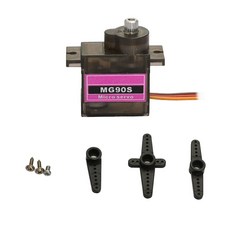 MG90S 서보모터 풀 메탈기어 180도 회전, 1개