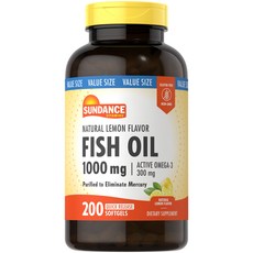 선댄스 피쉬 오일 1000mg 소프트젤, 200정, 5개
