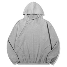 트릴리온 TRILLION 립브드 링 스냅 헨리넥 후디_멜란지 그레이 TRSHT16GR 378119