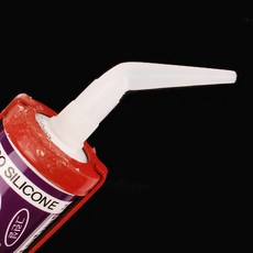 실리콘 노즐 굴곡 코킹작업 실리콘 각도노즐, 1개