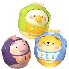 영유아 동물 오뚝이 방울소리 흥미유발 돌선물, 앵무새, 1개