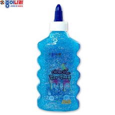 종이나라 머메이드컬러 액체 풀 180ml 반짝반짝, 파랑, 1개