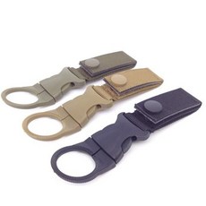 RC1005 등산 캠핑 휴대용 간편 전술 허리 물병걸이1P, BLACK((1005-1), BLACK((1005-1)