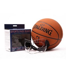 농구 보호 마스크 축구 안면 보호 충돌 얼굴가리개 제품, 높은 투명성 아시아인 얼굴 슬리밍 모델 M, 1개