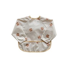 돗투돗 동물친구들 긴팔 방수 턱받이, 돗람이 M (12-36개월), 1개, 1개입