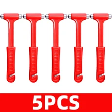 PINMOAP 자동차 안전 망치 탈출 창문 파괴 도구 3-in-1 편리한 다기능 화재, 01 5PCS