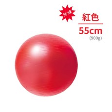 Bridgeport 瑜珈球 台灣製造 附打氣筒, 【SGS 認證 加厚-防爆】55CM 紅
