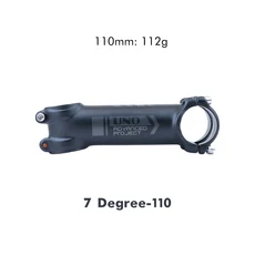 UNO 7 MTB 자전거 스템 Kalloy 초경량 Alu 7050 로고 없음 Mountain, 16 grey logo7-110