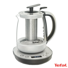 테팔 티포트 티메이커 차주전자 티팟 티주전자 전기포트+마제로 장비구니증정, BJ800DKR(실버 블랙)