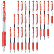 Double A 滑溜原子筆 0.7mm 紅色, 72支