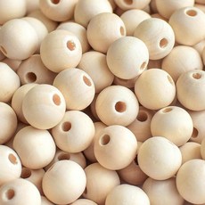 300피스 16mm 나무 비즈 미완성 천연 스페이서 원형 루즈 DIY 공예 주얼리 팔찌 목걸이 제작용 159551