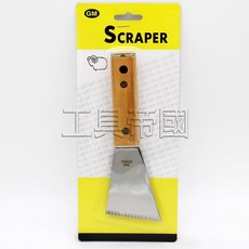 GM 木柄不鏽鋼刮刀 可敲打 油灰刀, 1個