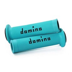 H嚴選好物 多米諾domino A010摩托車通用改裝防滑耐磨舒適手把膠, 蒂芙尼藍色+黑字A010款, 1個