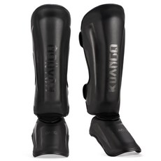 FIVING 킥복싱 MMA 무에타이 정강이 보호대 격투기 태권도, 1세트, 블랙