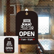 STORE OPEN 10am-10pm 팻말 블랙 문패 간판, 상세페이지 기재, 상세페이지 기재, 상세페이지 기재