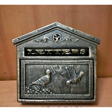 鍛鐵信箱房屋造型，戶外信箱，庭院信箱，房屋造型信箱，耐用信箱，信箱