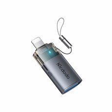 Mcdodo麥多多 USB-A轉Lightning TF卡轉接頭 讀卡機 OT-785 高速傳輸 雙面指示燈, 1個, USB轉蘋果+TF卡 OT-785