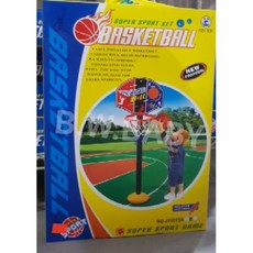 兒童高級籃球架(塑膠板)投籃運動玩具 可調節高度 穩固底座 兒童戶外室內投籃玩具, 1個, Multicolor