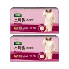 디펜드 스타일 언더웨어 여성 파워 중형 18개입 2팩 성인기저귀, 2세트