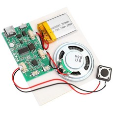 프로그래머블 사운드 레코더 모듈 - 스피커가 있는 DIY 음악 음성 녹음 칩 개인 맞춤 인사말을 위한 16분 가능 홀리데이 공예 카드, 1pcs