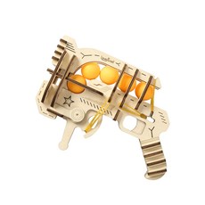 3D 입체퍼즐 제타 Z-1 나무퍼즐 집중력 향상 DIY 퍼즐 모형총, 43피스, 우드, 1개