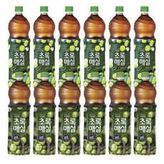 [6+6] 초록매실 1.5L 6입 + 초록매실제로 1.5L 6입, 12개