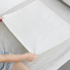 또팔아 노인용 방수 매트 세탁가능 80x100cm 편안한 침대 보호 시트 환자용침대커버 환자방수패드 침대방수패드, 80x100cm 화이트
