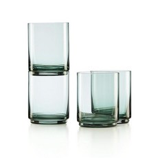 Lenox Tuscany Classics 쌓을 수 있는 4피스 톨 글라스 2.79 그린, Tall Glasses, Set of 4, Green