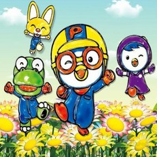 로랑마켓 캐릭터 글라스아트 창문스티커 미술놀이 뽀로로스티커