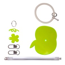 손목 랜야드가 있는 휴대용 손목 실 홀더 회전 손목 실 디스펜서, Green Apple