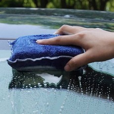 세차 스펀지 4P 차량 세차용 부드러운 흠집방지 세차용품, 색상랜덤 4p, 1개