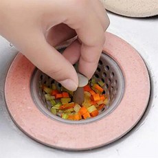 하루한점 손잡이 실리콘 거름망 1P 싱크대망, 핑크, 상세표기