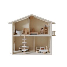 인형놀이집 우드 오두막 완구 나무색 인형의 주택 DIY, 3. 삼층 별장