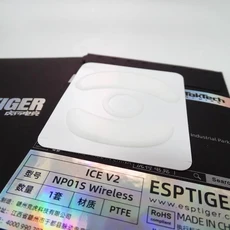 EspTiger 게임용 마우스 스케이트 피트 ICE VAXEE NP-01 AX NP 01S SV2 E1 무선 흰색 마우스 글라이드 커브, 01 하얀색