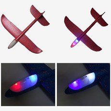 LED 스티로폼 에어 글라이더, 1개, 레드혼합