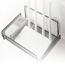 무타공 벽걸이 선반 접착식선반지지대, 화이트