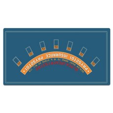 고무 전문 카지노 블랙잭 게임 테이블 매트 무소음 미끄럼 방지 포커 엔터테인먼트, 1개, 3. 60x120x0.3cm