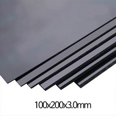 HobbyD 모형용 프라판 100x200x3mm 블랙 벌크형