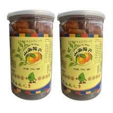 산서성 특산품 다퉁 양가오 보존 살구 통조림 신맛과 달콤한 씨없는 말린 스틱 스낵 설탕에 절인 과일, 신맛 500gX2캔