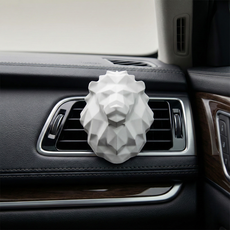 詩梵娜香氛 幾何獅子擴香石 車用擴香石 含冷氣風口夾 香氛擴香 香薰石 車用擺飾 居家擺飾, 1個, 無