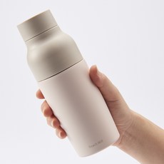 Reach Will 魔法瓶 基本款不鏽鋼真空馬克杯保溫保冷隨行杯, 1個, 380ml, 象牙白