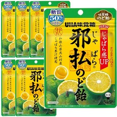 UHA 미각당 자바라 목캔디 봉지 72g 6봉세트